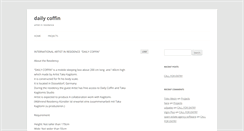 Desktop Screenshot of dailycoffin.com