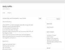 Tablet Screenshot of dailycoffin.com